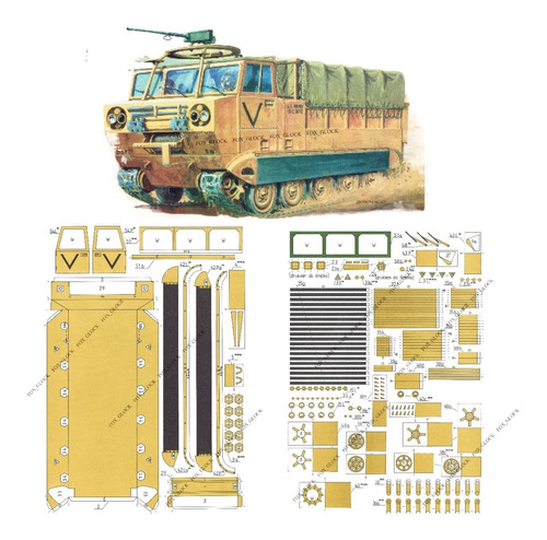 M548 A1 Escala 1.25 Papercraft