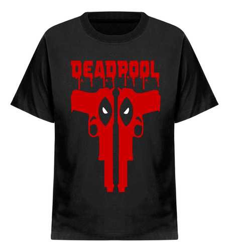 Remeras Deadpool Simbolo Sangre Comic Superheroe