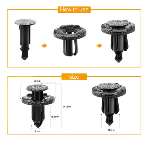 Nissan Infiniti 25 Clips Soporte Para Defensa Radiador