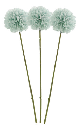 3 Piezas Bola De Crisantemo Artificial Flores Ramo De Seda