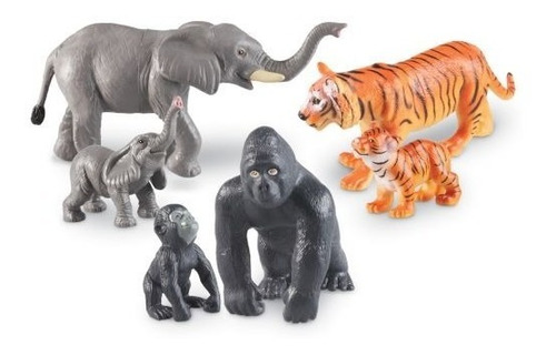 6 Animales Jumbo - Jungla (mamas-bebes) Ler0839 Impobarato