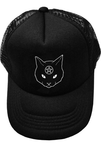 Gorra Malla Gato Luna Vintage Rock R1 Estampada Tv Urbanoz