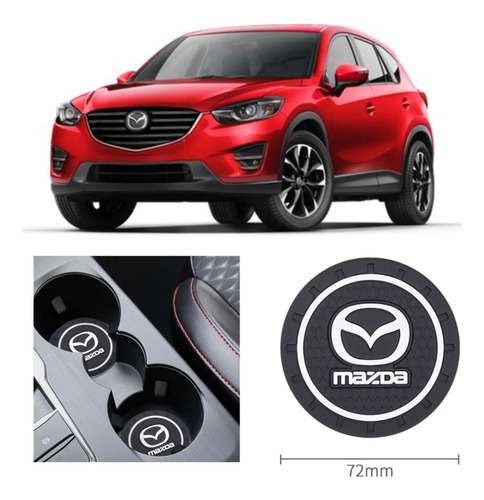 2 Porta Vasos Premium Logo Mazda Cx