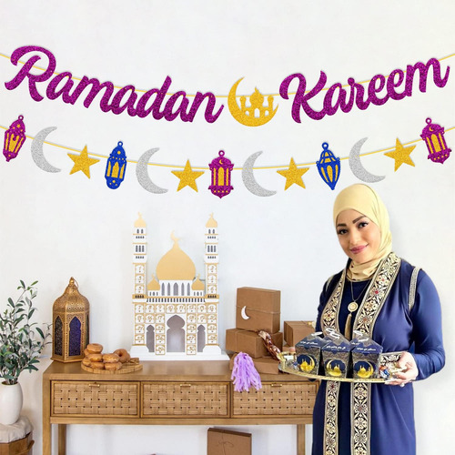 Ramadán Kareem Banner Ramadán Decoración Ramadán Kareem Muba