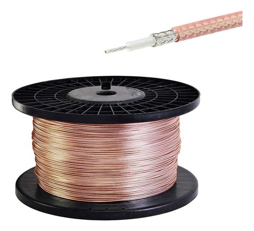 Cable Coaxial Rf De Baja Perdida Rg 316 Superbat De 20 Pies