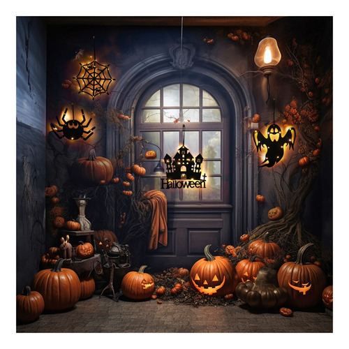 Halloween Led Luz Decorativa Fantasma Atmósfera Decoración