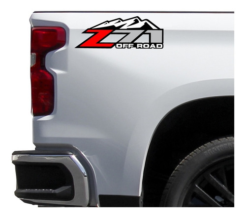 Sticker Z71 Off Road Mountain Pick Up Costados Batea Calcas