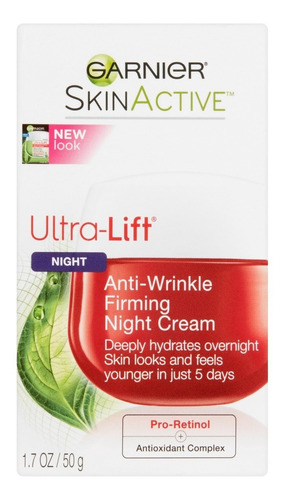 Crema Garnier Ultra-lift Skinactive Reafirmante Noche 1.7 Oz