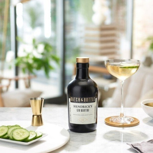 Gin Hendricks Martini Batch & Bottle Plaza Serrano