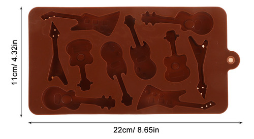 Base De Guitarra Con Base De 10 Cavidades, Silicona, Tarta,