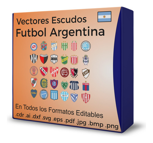 Pack Vectores De Escudos De Fútbol Vinilo Sublimación Láser