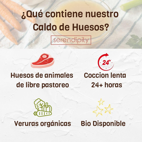 Caldo De Huesos Orgánico 12 Pzas Pavo Bone Broth Serendipity
