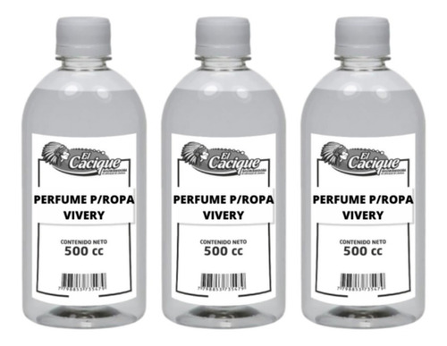 Perfume Ropa Vivery Por 500cc Pack Por 3 Unidades (3831)