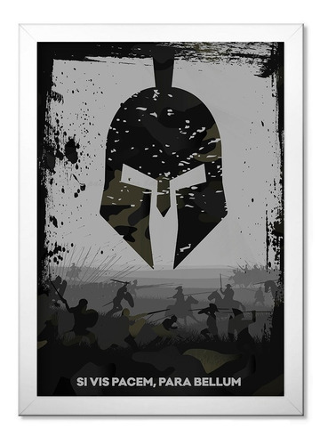 Poster Militar Com Moldura Si Vis Pacem Para Bellum