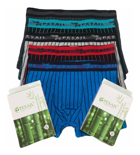 Pack 6 Boxer Hombre Con Fibra De Bamboo