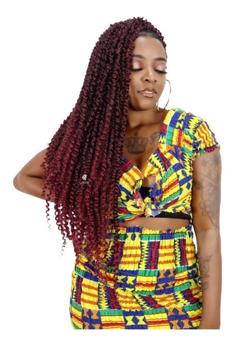 Cabelo Cacheado Passion Twist Cherey Pre Looped 270gr+brind