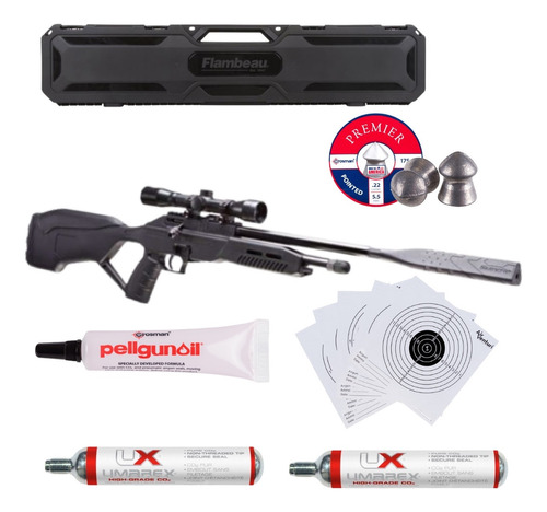 Paq. Rifle Umarex Fusion 2+pellets .177+ 2 Tanques Co2 Xtm C