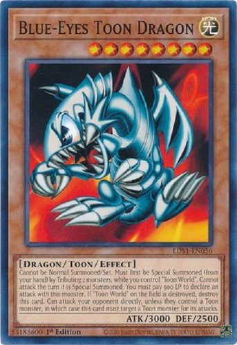 Dragón Toon De Ojos Azules Común Yugioh