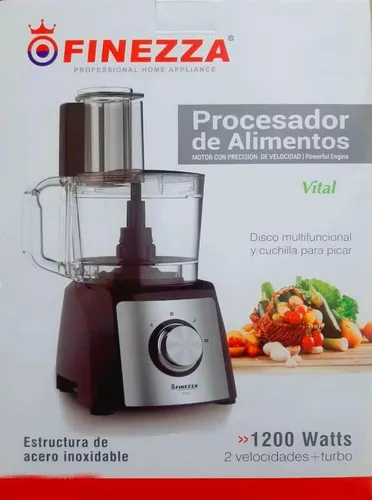 PROCESADOR DE ALIMENTOS FINEZZA FZ-6120PR DE 1200W – Ollas y  Electrodomésticos T&L