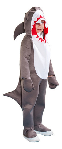 1 Disfraz De Tiburón Gris For Niños Y Niñas, Traje De Esponja