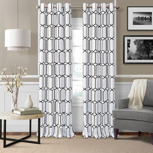 Elrene Home Fashions Kaiden Geometric Room-darkening Window 