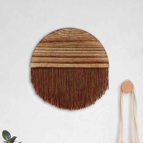 Tapiz Bohemio Con Flecos Para Colgar En La Pared De Café