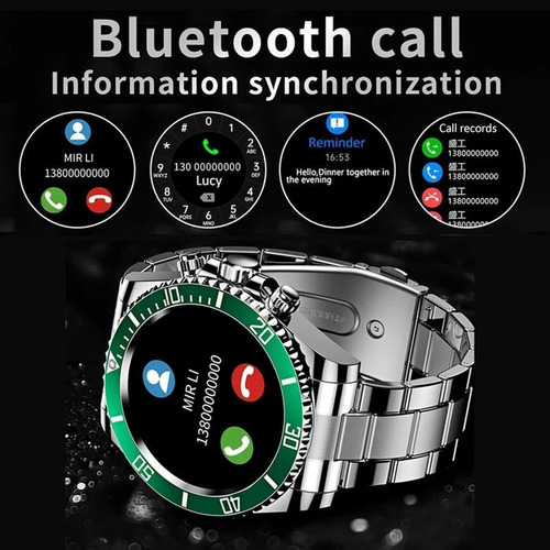 Reloj Inteligente Aw12 Para Reloj Inteligente Xiaomi Huawei Color De La Caja Blue/gold