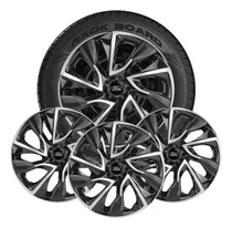 Comprar Jogo 4 Calotas Esportivas Aro 14 Ds4 Black Silver Ford
