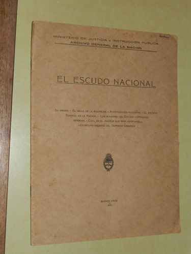 * El Escudo Nacional - Archivo Gral De La Nacion