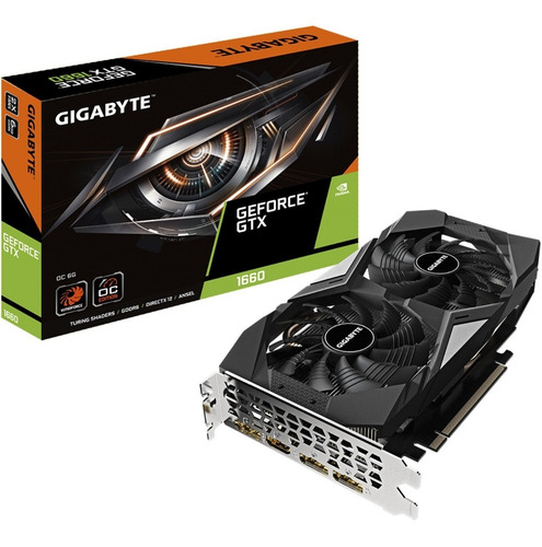 Placa De Video Nvidia Gigabyte Gtx 1660 Oc 6gb 2 Coolers *