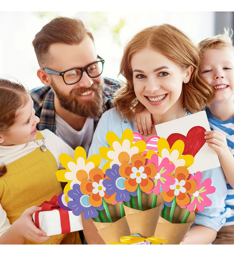 24 Diy Ramo De Flores Artificiales Girasol Eterno Para Mujer Color Colorido