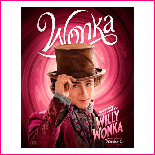 Poster Pelicula Wonka 2023 #2 - 48x60cm