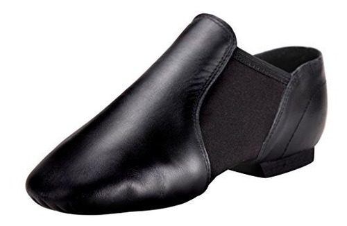 Carpa De Cuero Superior Jazz Zapato Slip-on Negro 8.5m