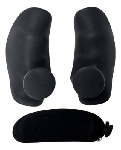 2 Piezas De Levantamiento De Pesas Empuñaduras De Negro