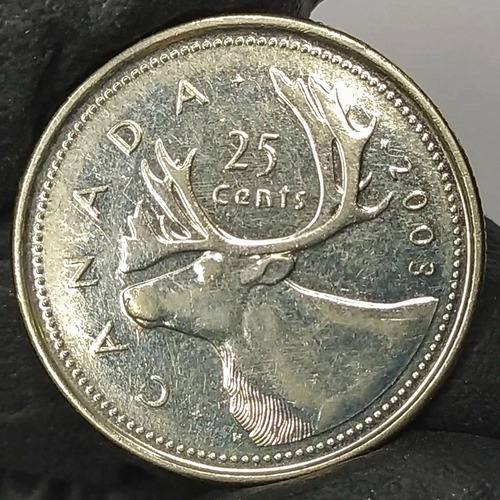 Canada 25 Cents 2003 Moneda Antigua
