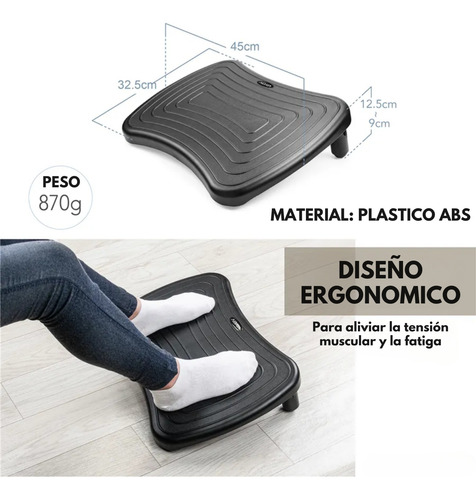 Reposa Apoya Pies Ergonomico Aidata Altura Regulable