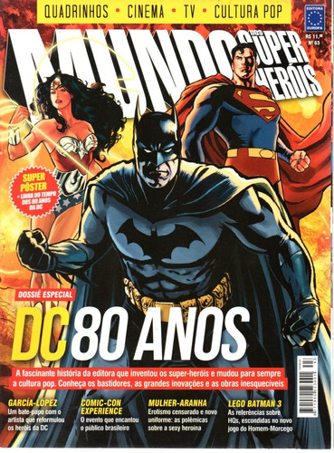 Mundo Dos Super-herois N° 63 - Europa - Bonellihq Cx437
