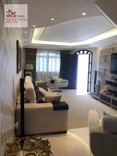 Imagem 17 de 30 de Sobrado Com 4 Dormitórios À Venda, 204 M² Por R$ 852.000,00 - Parque Novo Oratório - Santo André/sp - So0636