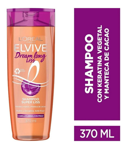 Elvive Shampoo Dream Long Liss Cabello Largo Con Frizz 370ml
