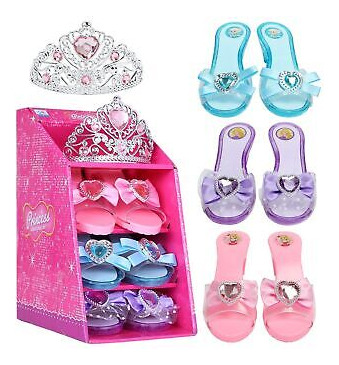 Mastom Girls Play Set! Princess Dress Up Shoes And Tiara Ssb