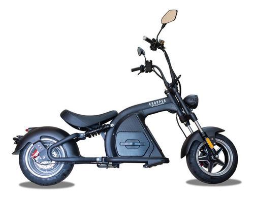 Imagen 2 de 15 de Moto Eléctrica Chopper Gilroy Motor Bateria Litio Negro