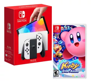 Consola Nintendo Switch Oled Blanco + Kirby Star Allies