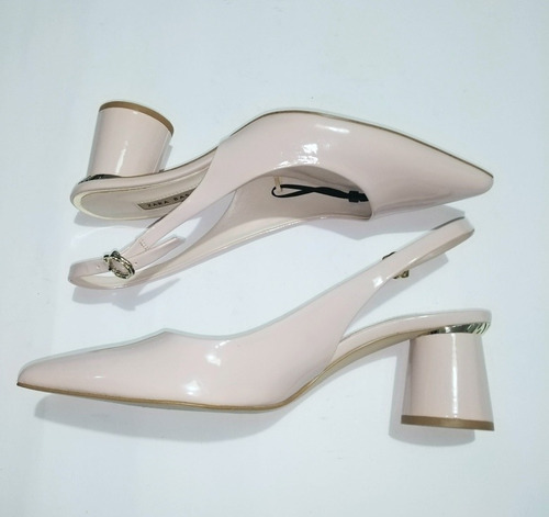 Imagen 3 de 8 de Zapatos Zara Color Nude Número 40 Escala Real Nuevos
