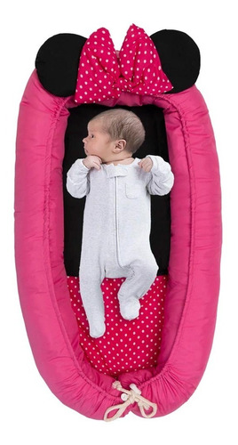 Cama Portátil Para Bebe Nido Minnie Chiquimundo Disney