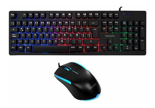 Kit Teclado Y Mouse Gaming Philips C214bk Momentum /3gmarket