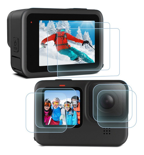 Imagen 1 de 7 de 6 Pcs Mica Protectores Pantalla Lente Para Gopro Hero 10/9