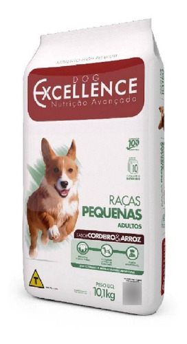 Dog Excellence Ração P/cão Adulto Raça P Cordeiro&arroz 10kg