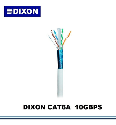 Cable De Red Cat6a 10 Gigabit Dixon 9061 Lszh Cobre Al 100%