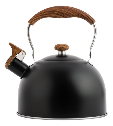 Tetera Tedswait Whistling De 2,5 L Con Mango De Madera, Colo