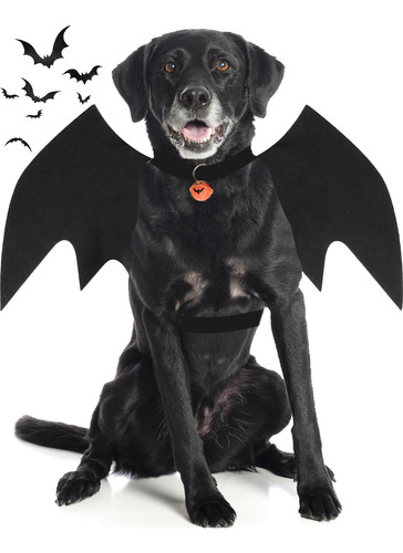 Disfraz De Halloween Para Perro Grande, Alas De Murcielago P